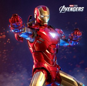 Iron Man Mark VI (2.0) Marvel's The Avengers Movie Masterpiece Diecast 1/6 Action Figure by Hot Toys